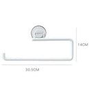 Kitchen Accessories Storage Holder Vacuum Sucker Paper Towel Rack Adhesive  V3F3