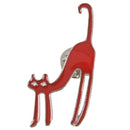 Fashion Cute Cat Brooch Animal Cat Brooch Collar Pin Jewelry, Red O1S5