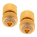2PCS Brass Quick Release Garden Hose Connector 1/2'' Female Garden Water Pipe
