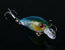 5pcs Plastic Set of Fishing Lures Bass CrankBait Hard Crank Bait Minnow 4.5cm/4g