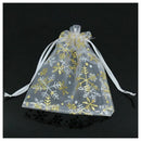 25 Pieces Snowflake Christmas Organza Gift Bags Wedding Favor Bags Jeweller