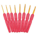 8pcs Crochet Hooks Knitting Needles Set With Ergonomic Grips 2.5-6.0mm