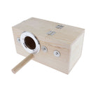 Wooden Cage Bird Parrot Parakeet Nest Small Animals House Middle Left Open