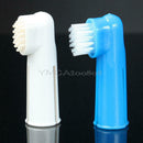 2X Finger Toothbrush Pet Dog Cat Oral Dental Cleaning Helps Reduce Plaque Brush