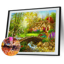 5D Full Drill Square Diamond Painting Cross Stitch Mosaic (F002 Bridge)