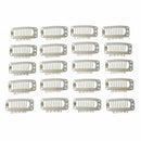 20pcs creamy-white Nine-tooth Clip for hair extension snap clip for DIY use