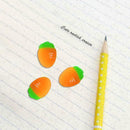 5Pcs Carrot Rubber Eraser Creative Cartoon Eraser Pencil Supplies Office Sc D9G4