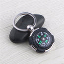 Acrylic Snap Compass Keychain Car Key Ring key Chain Survival Hiking Camp Tool