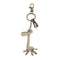 Metal giraffe formed hook strap, key holder bronze tone X4U4