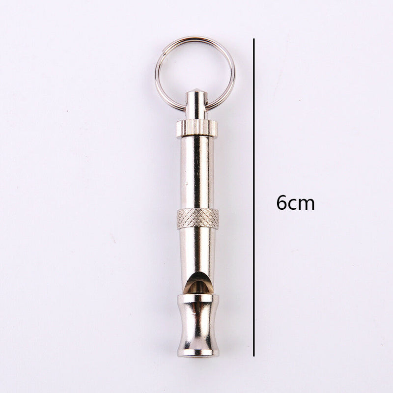 Dog Puppy Pet Whistle Ultrasonic Adjustable Sound Key Chain Training