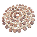 Round Bamboo Trivets for Hot Pots and Pans Lightweight and Small Wood Trivets