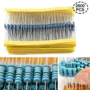2600pcs 130 Values 1/4W 0.25W 1% Metal Film Resistors Set Pack Assorted Hot F9G1