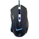 T7 USB Wired Gaming Mouse 6 Button 2400DPI Colorful Backlight Optical Mouse