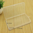 Transparent Plastic Storage Box Square Jewelry Parts Multi Functional Case