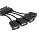 USB C Male to 3 USB 2.0 / 1 USB Female Charge HUB OTG Adapter Splitter NEW
