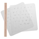 DIY Leather Punch Alphabet Letter Number Stamper Set Plastic Leather Tool