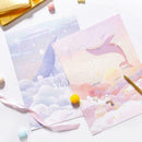Stationery 3 Letter Envelope Set + 6 letter paper writing paper Lovely Vari L3J6