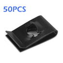 50pcs/set No.14 U Nuts Car Door Trim Panel Fastener Clip U Type Nuts Black