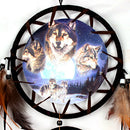 Wolf Style Handmade Dream Catcher Feathers Wall Hanging Decoration Ornament