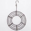 Iron Wire Wreath Ring+Heart Succulent Pot Metal Hanging Planter Plant Holder