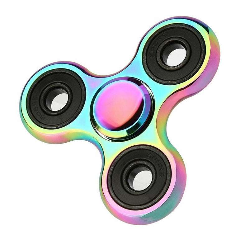 Rainbow-Durable Stainless Steel Fidget Spinner Toys Metal Material Hand Spinner