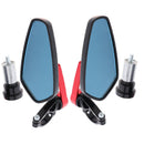 Motorcycle Metal Handle Bar End Rearview Side Mirrors 7/8inch(22mm) Red