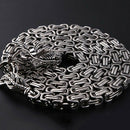 Stainless Steel Outdoor Protection Dragon Hand Bracelet Chain Metallic Whip N2E6