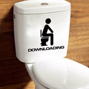 Removable DIY Toilet Seat WC Bathroom Art Vinyl Home Decals Decor Wall Sticke FT