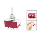 6A/125VAC 2A/250VAC 12 Pin 4PDT ON/ON 2 Position Mini MTS-402 Toggle Switch E8K7