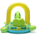 Kids Baby Toddler Tortoise Swimming Pool Swim Ring Float Seat Boat With Sunsha