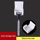 Bathroom Wall Mounted Self Adhesive Shaver Storage Rack Razor Hanging Holder