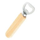 Stainless Steel Bottle Opener Wood Handle Drink Beer Lid Kitchen Launcher