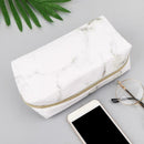 White Cute Pencil Case Pen Box Zipper Bags Makeup Storage SupplyS Hn