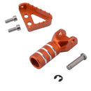 1Set Orange Motorcycle Brake Pedal Pad w/ Gear Shift Lever for  RC125/200/390