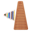 Montessori Bead Bar 1-10 Bead Stair with Tray + 10Pc 10 Beads Math Teaching