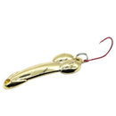 Lushazer 5Pcs Spoon Fishing Lure Zinc alloy Fishing Bait Treble Hook Hard L T6H6