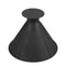 Cone Shaped Scrape Windshield Ice Scraper Funnel Remover (Black 14.5cm)