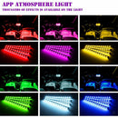 4pcs Car Decorative RGB Strip  Light