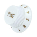 3pcs Plastic Electric Guitar Bass Volume Knob Potentiometer Caps(White)
