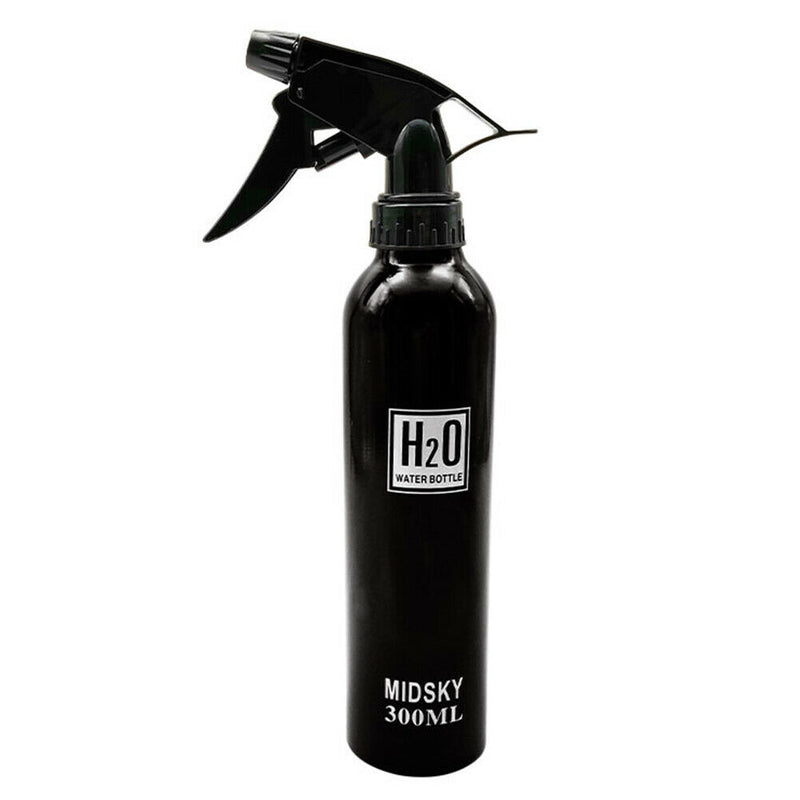 Salon Spray Bottle Aluminum Sprayer Water Pot Hair Styling Tools (Black) A