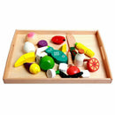 Small Montessori Rectangle Tray Cubes Beads Toys Holder With Handle E6Z8