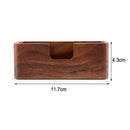 Wooden Business Id Card Holder Desk Name Card Stand B2Y8 Desktop Shelf Disp Q0U1