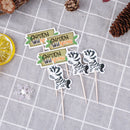 24pc Jungle Animal Cupcake Muffin Topper kid birthday party Decoration StandupOZ