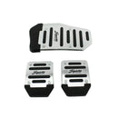 3pcs Car Non-slip Pedal Manual Accelerator Alloy Antiskid Foot Treadle Cover Pad