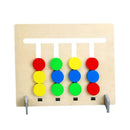 Wooden Four-Color Fruit Logic Game Children Kids Early Educational Toys Set