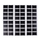 48Pcs fancy black board jam jar label labels stickers decor kitchen supplies FT