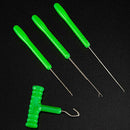 3pcs Fishing Bait Needle Tool Set Line Pulling Hook Drill Stringer Needle