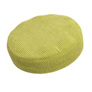 4Pcs Elastic Winter Plush Round Chair Seat Cover Removable ~Green_Size 4