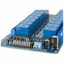 12V 16 Channel Relay Module Board with Optocoupler Protection LM2576 Power  N8F4