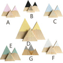 3Pcs/Set Handmade Decoration Nordic Top Woodland Wood Mountain Decorative K